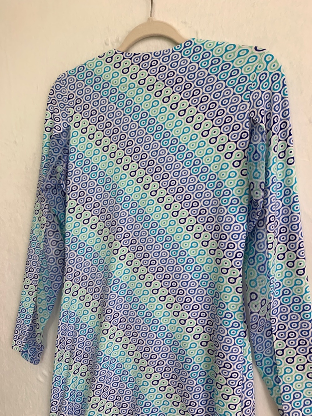 IBKUL Long Sleeve UPF Sun Protection Geometric Print Dress Sz XS - Picture 5 of 10
